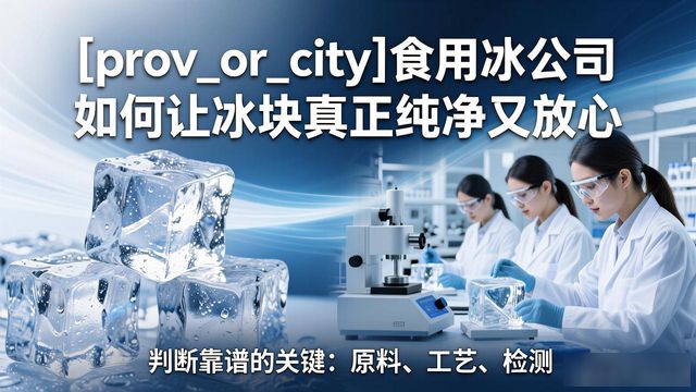 松江食用冰公司如何让冰块真正纯净又放心